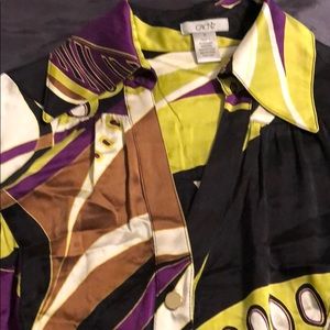 Silky printed blouse